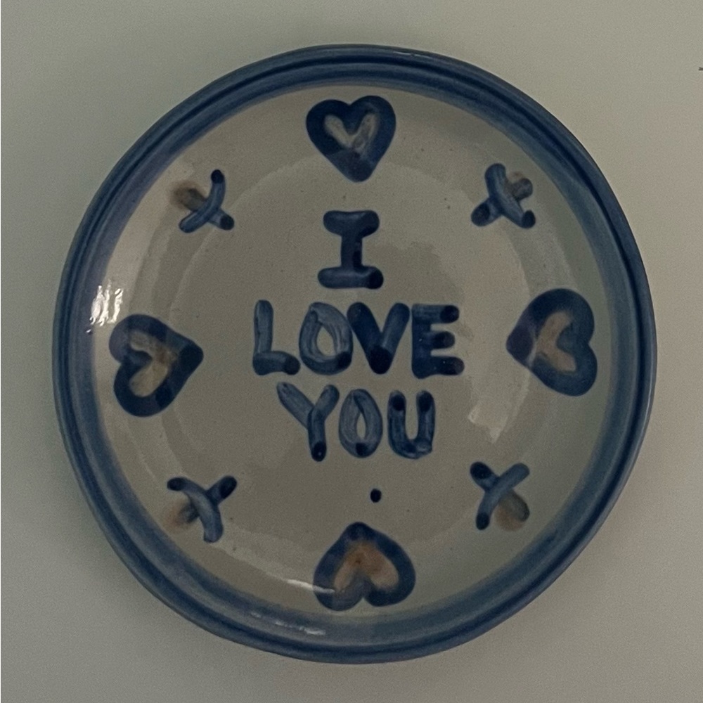 M.A. Hadley pottery small plate/coaster